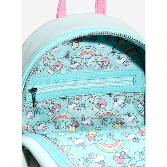 Loungefly Sanrio Little Twin Stars Kiki & Lala Mini Backpack - Picture 5 of 5